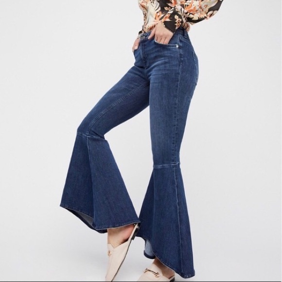 Free People Denim - NWT Free People Just Float On Flare Jeans Blue/Midnight Size 27
